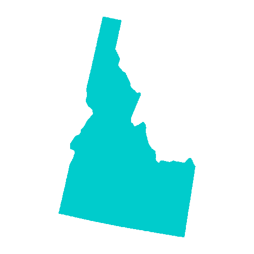 Map of Idaho highlighting healthcare