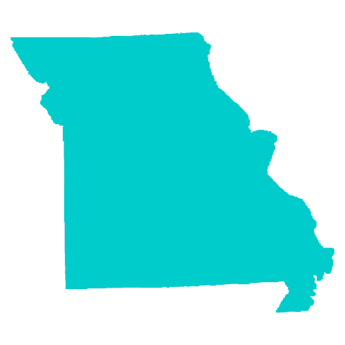 Map of Missouri highlighting healthcare
