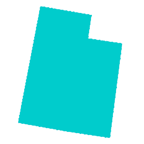 Map of Utah highlighting healthcare